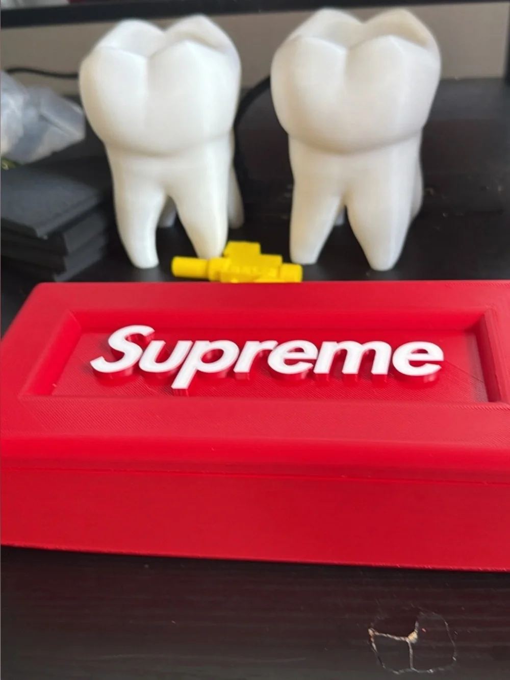 Supreme Red Brick Box with White Logo